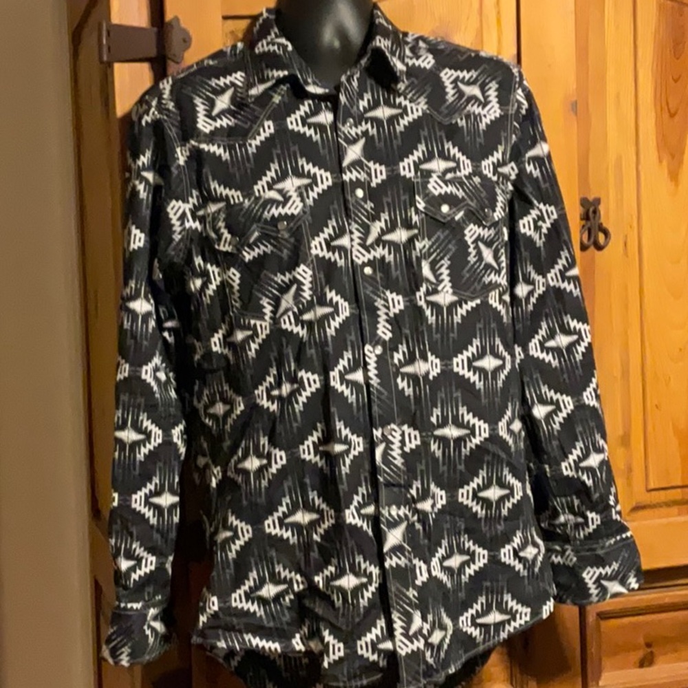 Men’s Rock & Roll Denim Long Sleeve Shirt